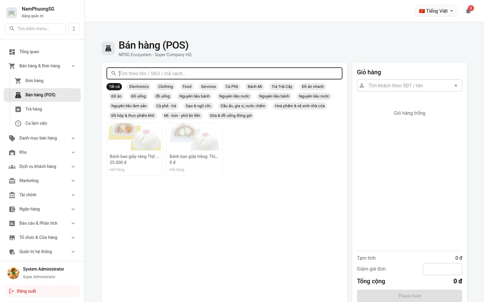 Bán hàng (POS trên web)