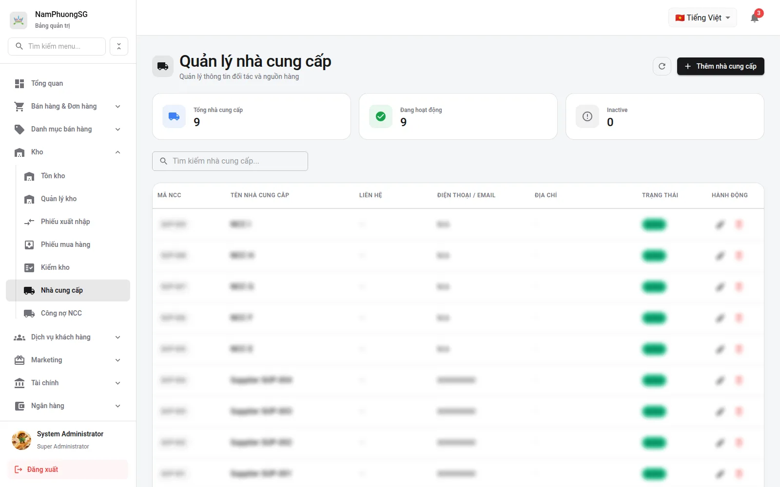 Nhà cung cấp